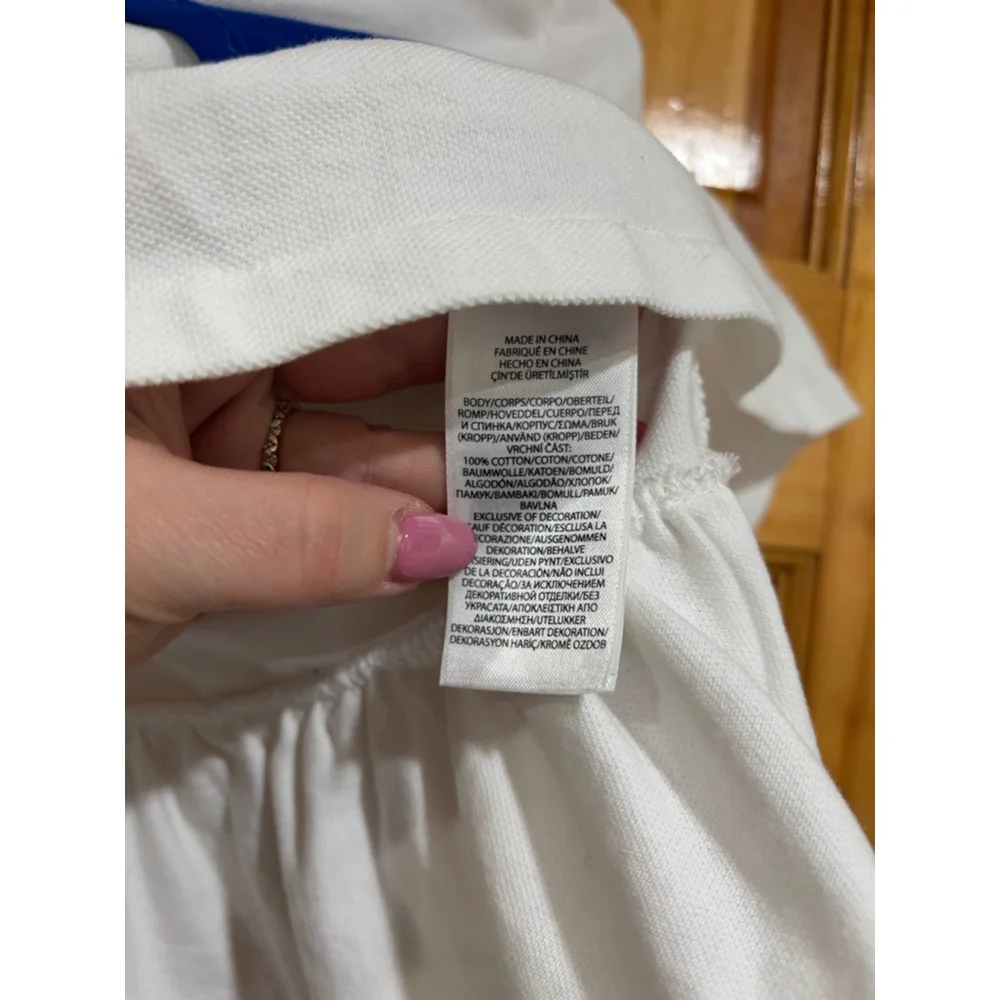 Ralph Lauren Baby Top 18M Polo Colorblock Pocket Logo Preppy Girls